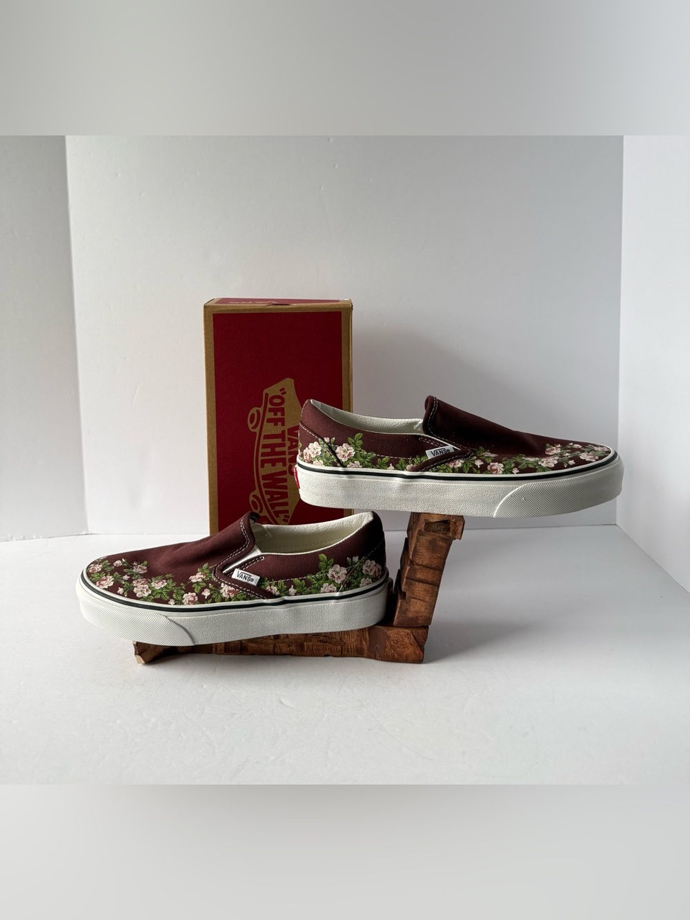 Vans Slip On Wallflower Floral Bitter Shoes Low Top Mens Size 5 Women’s 6.5 New